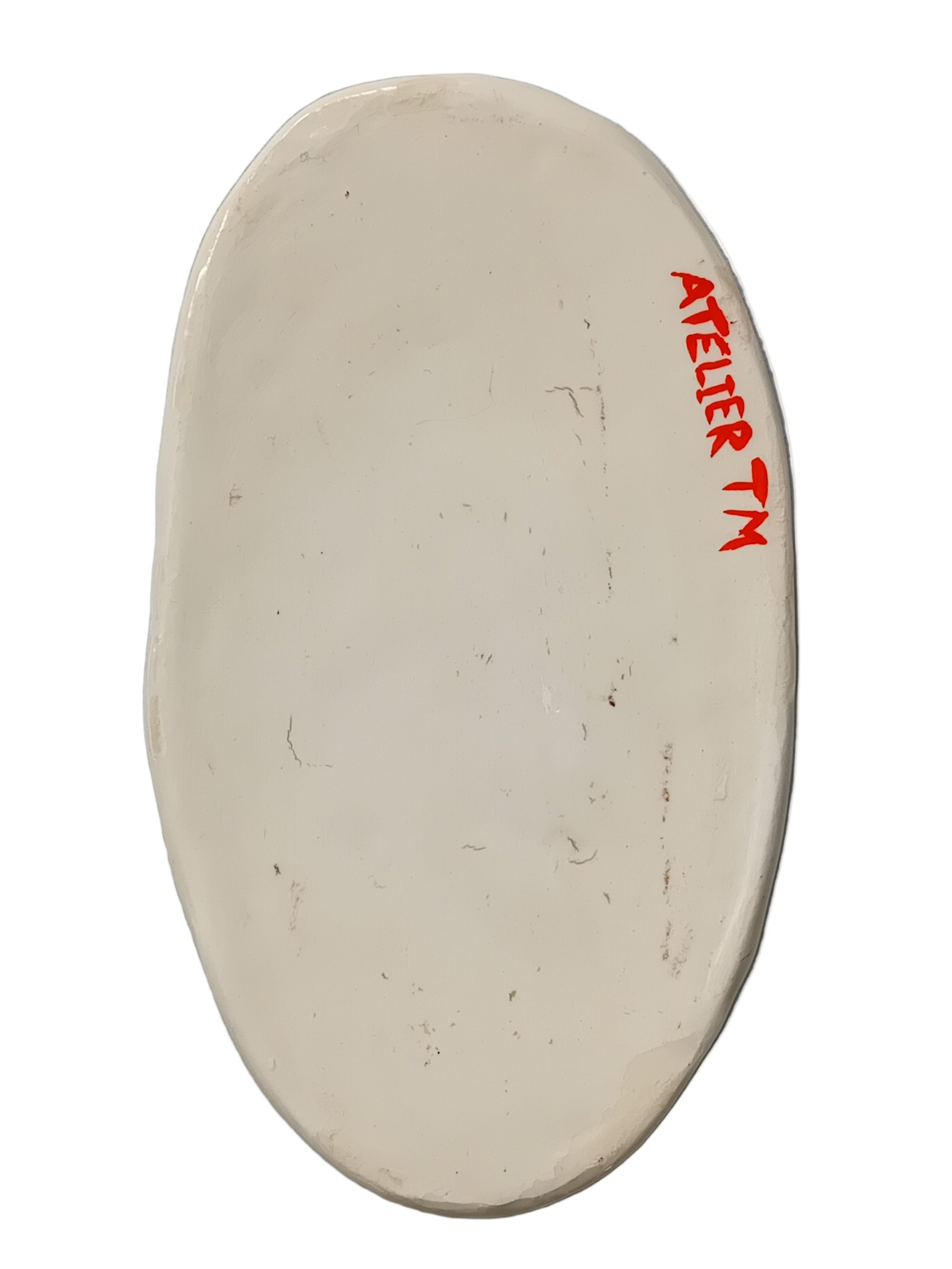 Atelier TM terre et Mot. Coupelle artisanale avec message positif, idéale comme cadeau bien-être, porte-bijoux ou décoration apaisante.